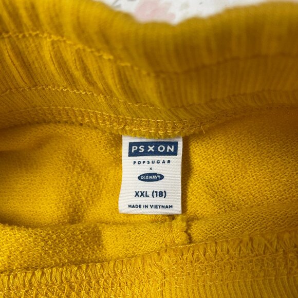 Old Navy Popsugar X Sweatpants, Girls XXL (18) Yellow High Waist NWT - Picture 3 of 15